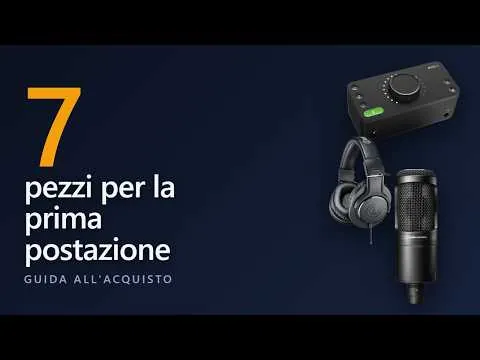 7 pezzi per la prima postazione di produzione musicale